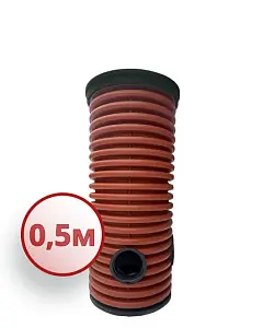 Дренажный колодец d368 h 500 с зеленой крышкой (отводы 200 мм) 0
